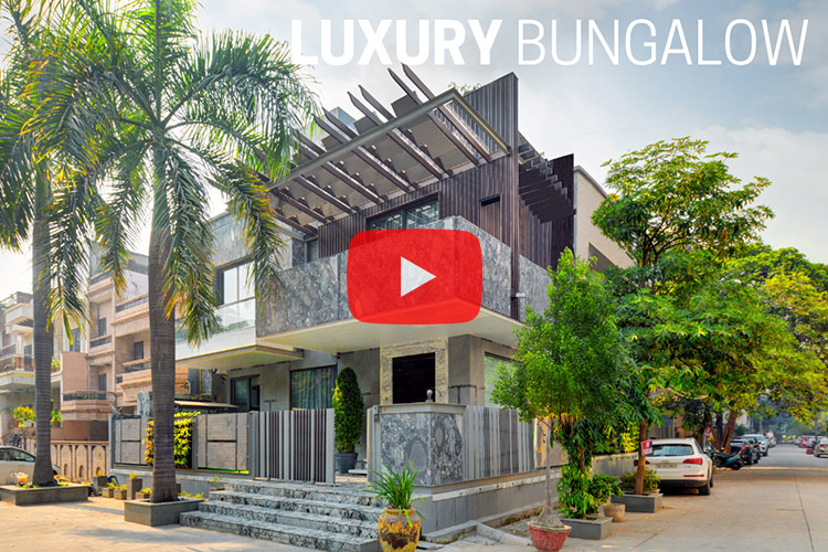 Cinematic architectural and interior videography of a glamorous villa in New Delhi.