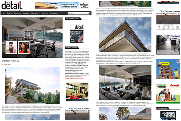 Interior And Architectural Photography Studio In India Published In Various Publications And Media